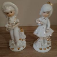 Coppia di statuette vintage P