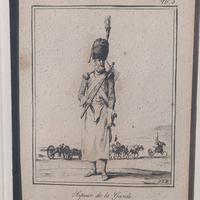 2 stampe francesi numerate n.2 e n.5 sapeur garde