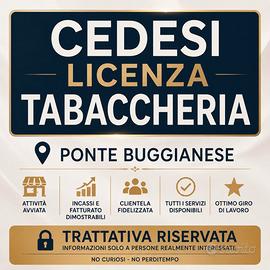 Licenza tabaccheria a ponte buggianese