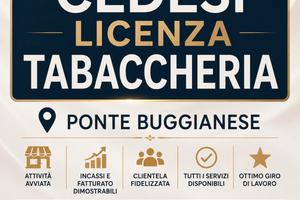 Licenza tabaccheria a ponte buggianese