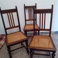 Sedie Paglia di Vienna autentiche '800