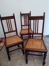 Sedie Paglia di Vienna autentiche '800