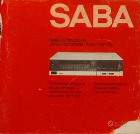 Manuela istruzioni videoregistratore VHS vintage