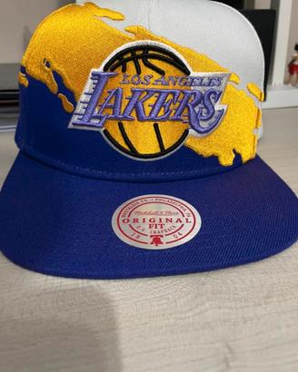 Mitchell & Ness Lakers Snapback Paintbrush - RARO