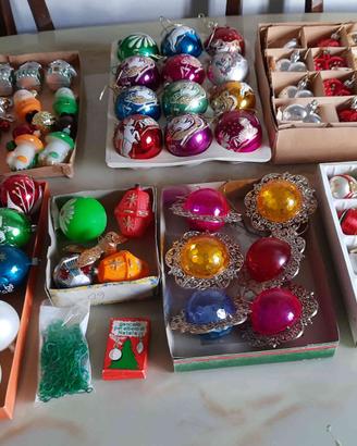Palline e punta per albero di natale