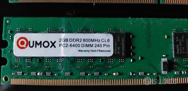 RAM DDR2 8GB (4x2GB) 800MHz PC2-6400 – Perfette!