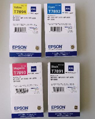 Inchiostri epson c13t789140 c13t789240 c13t789340