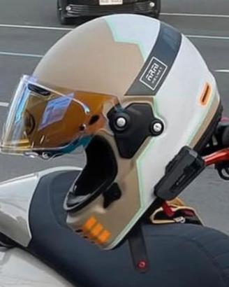 Casco Arai concept X beige bianco arancio