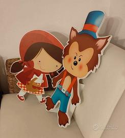 Sagome e torta - Tema cappuccetto rosso