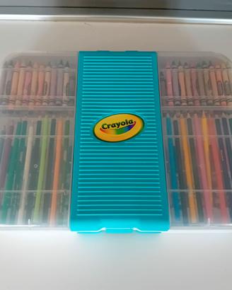 maxi valigetta crayola con cere, matite, pennarell