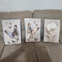 Quadri e mensola a parete