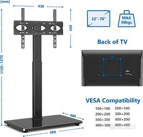 Supporto TV da Pavimento per Schermo 32-70 Pollici