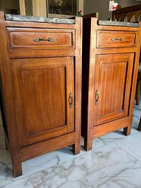 Coppia di comodini originali anni 40