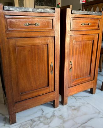 Coppia di comodini originali anni 40