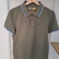 Polo uomo verde Diadora