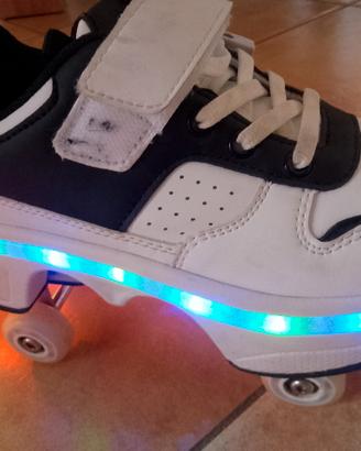 Scarpe Led con rotelle