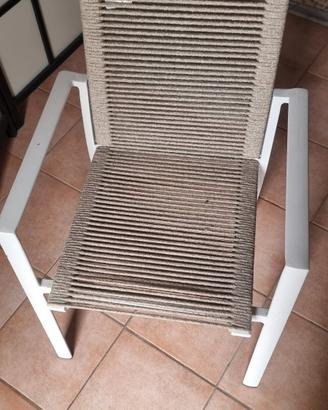 sedie alluminio e corda vacchetti