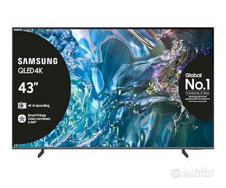 SAMSUNG 43” tv QLED 4k Ultra HD