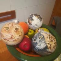 Eseguo palle di NATALE personalizzate foto animali