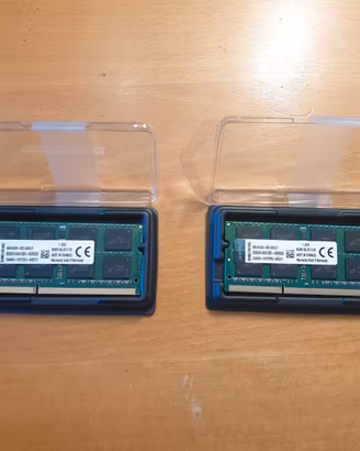 Coppia di RAM sodimm marca Kingstone da 8GByte cia