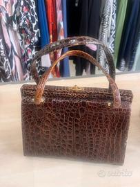 Borsa vintage coccodrillo