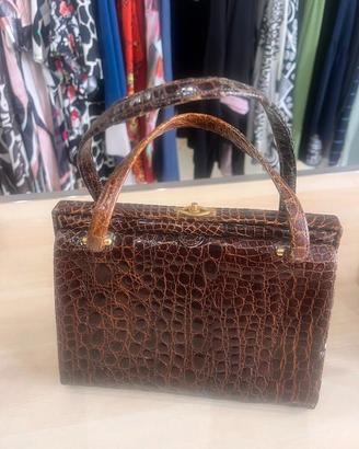 Borsa vintage coccodrillo