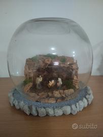 Presepe artigianale in miniatura 