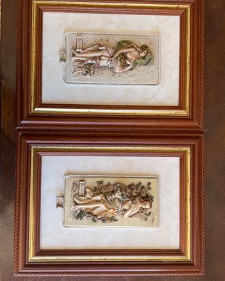2 Quadri  d’autore I giardini di Marzo