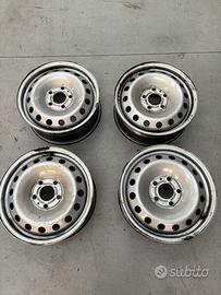 4 CERCHI IN FERRO 16 POLLICI USATI OPEL RENAULT