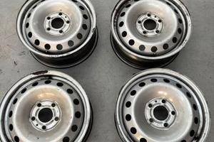 4 CERCHI IN FERRO 16 POLLICI USATI OPEL RENAULT