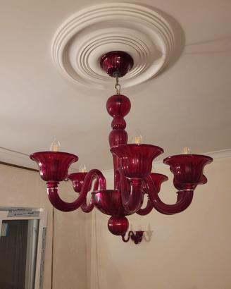 Lampadario e applique murano