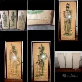 soggetti militari lotto 3 disegni su carta
