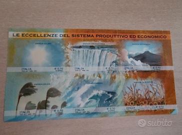 Foglietto ITALIA 2014 "Energie Rinnovabili" 6 Valo