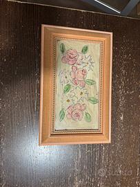 Quadretto con Rose dipinte