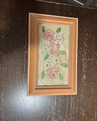 Quadretto con Rose dipinte