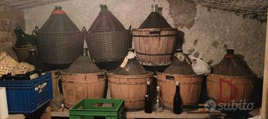 Damigiane in vetro 54 litri con custodia