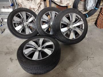 4 Cerchi in lega originali Peugeot 2008 con gomme