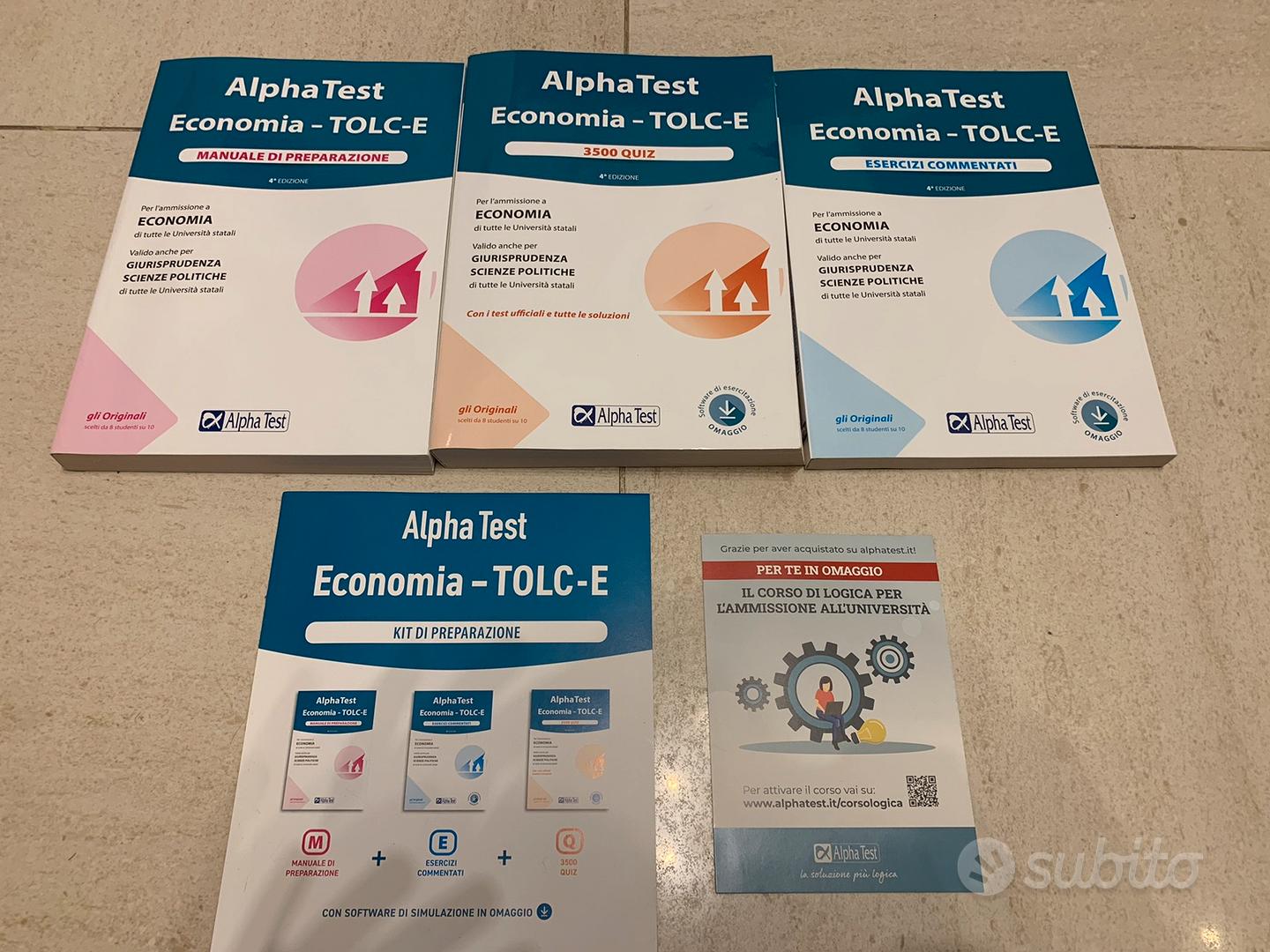 Alpha Test Economia. Tolc-E. Kit di preparazione. 4° Edizione