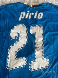 Maglia italia Andrea pirlo n.21 autografata - puma
