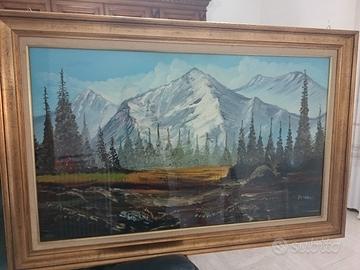 quadro paesaggistico dipinto ad olio