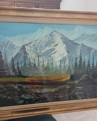 quadro paesaggistico dipinto ad olio