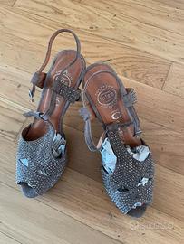 Jaffrey campbell plateau tg38 grigie pelle