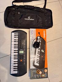 Tastiera Casio con custodia + alimentatore 220v