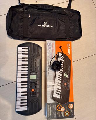 Tastiera Casio con custodia + alimentatore 220v