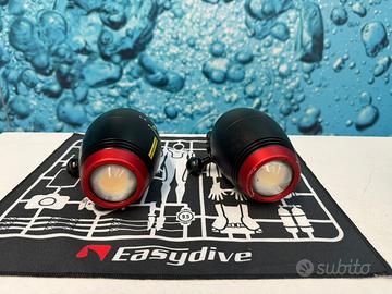 2 Fari sub Easydive color 7000