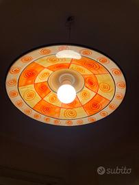 Lampadario ceramica stile vietri vietrese