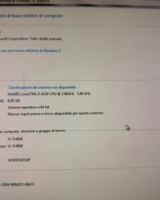 Pc Fisso / Comouter Lenovo