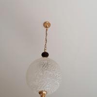 LAMPADARIO VINTAGE SFERA VETRO