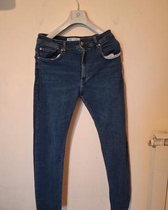 Jeans Zara Blu Taglia L Unisex