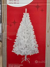 Albero Natale Montebianco 180 cm con piedistallo